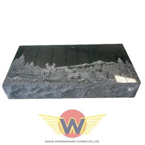 Wilderness Scene Hand-Carved Etching Memorial