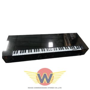 Melodic Elegance Piano-Shaped Tombstone