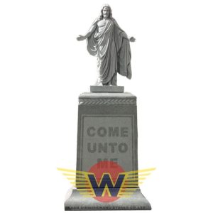 Jesus Christ Statue- Civil Gray Granite