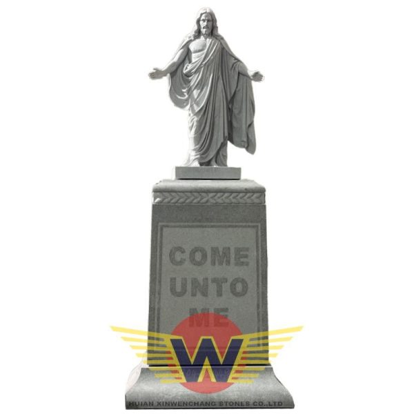 Jesus Christ Statue- Civil Gray Granite